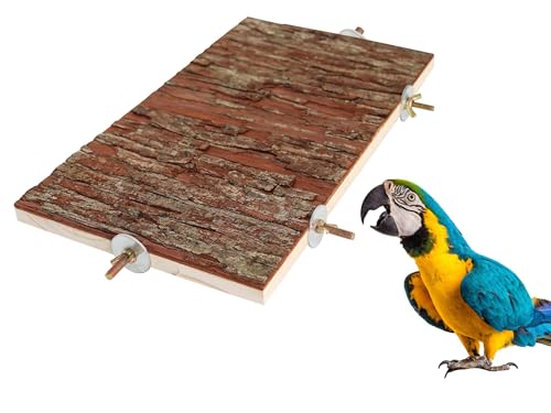 15.7 × 11.8 inch Large Bird Perch Stand Platform (15.7 × 11.8 inch)