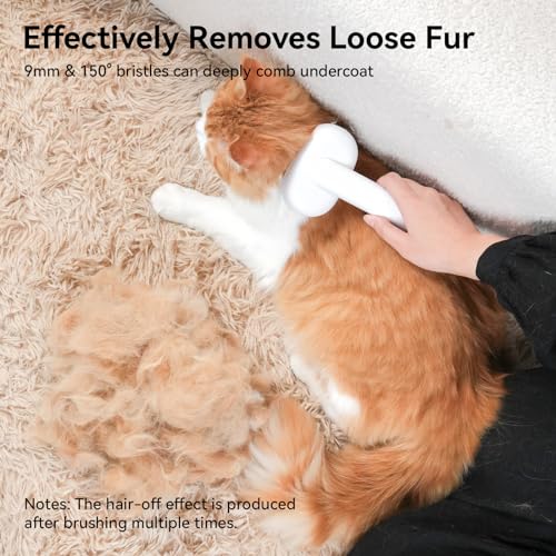 Cat Brush for Shedding (White)