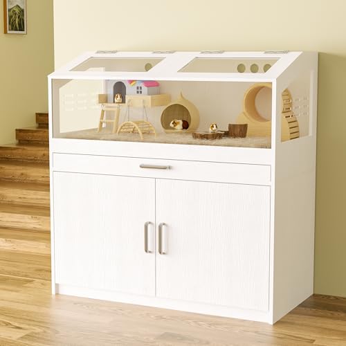Hamster Cage with Storage Cabinet (39"x19"x40")