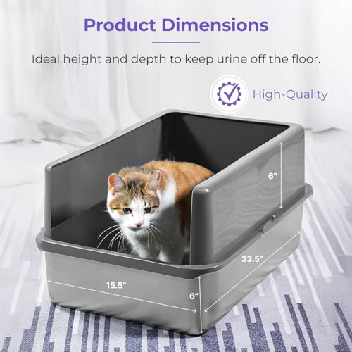 Stainless Steel Cat Litter Box (X-Large)