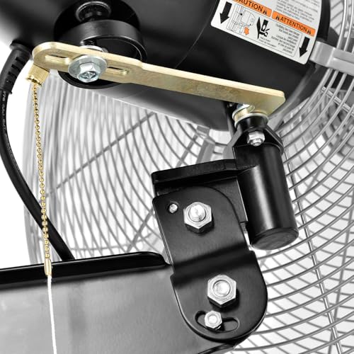 24" Diameter Deluxe Oscillating Wall Mount Fan