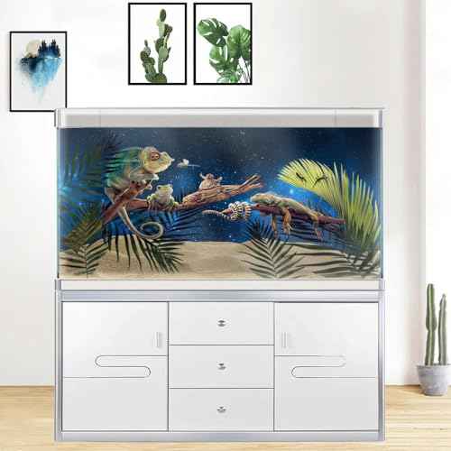 48X20IN Starry Aquarium Background (Star / 48X20in/120X50cm)