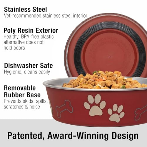 Bella Dog Bowls (Merlot / Small (10-20lbs))