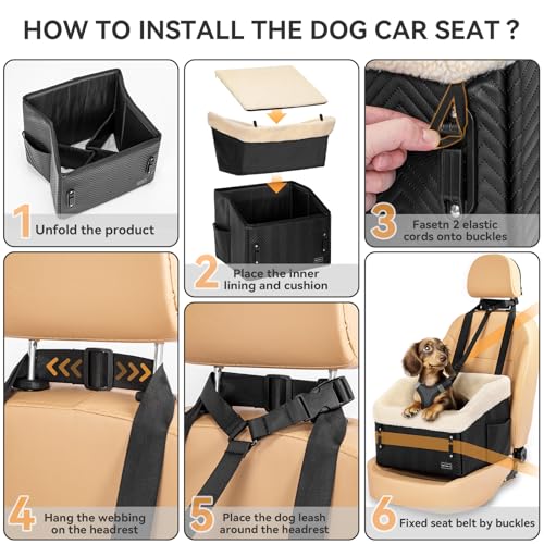 Small Dog Car Seat (Black)