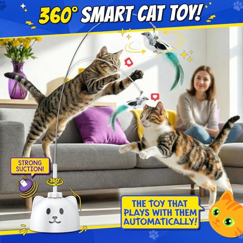 Automatic Interactive Cat Toy (White)