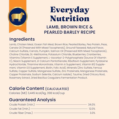 Indoor Lamb Dry Cat Food (4 Pound)