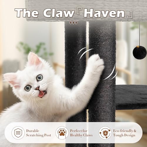 Gothic Cat Tree (53" / Midnight Black)