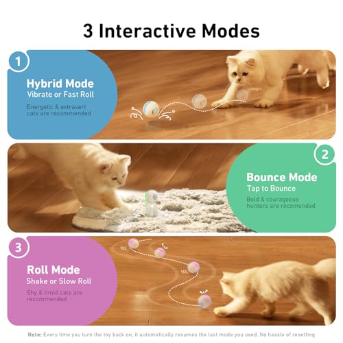Interactive Cat Ball Toy (Apricot)