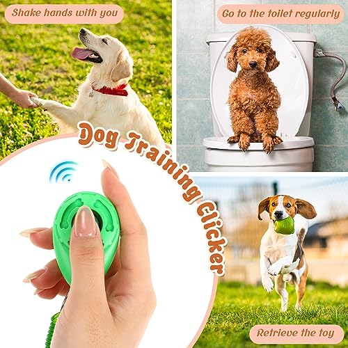 30 Pcs Dog Training Clicker Bulk Colorful Pet Training Clicker Cat Animal Trainer Clicker with Wrist Strap for Pet Dog Cat Horse Bird Behavioral Trainer Accessories