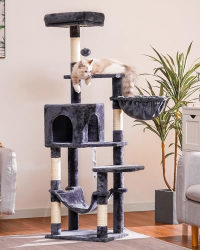Cat Tree Multi (Smoky Gray / 60.6 Inches)