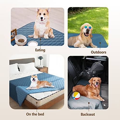 Waterproof Dog Blanket (30x90 Inch (Pack of 1) / Dark Blue/Light Blue)