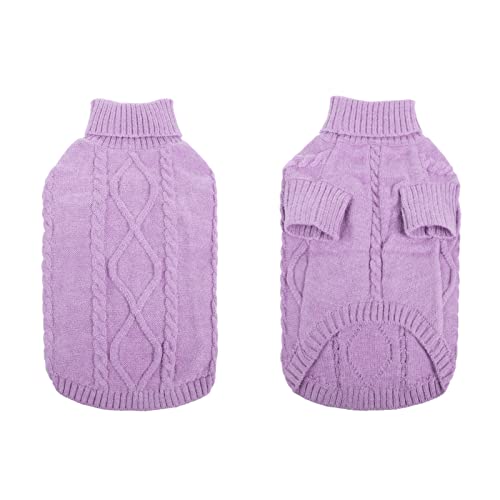 Dog Sweater for Small to Large Dogs (Large / Lilac)