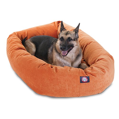 Micro Velvet Dog Bed (Orange)
