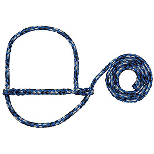 Poly Rope Sheep Halter (Blue/Black/Gray)