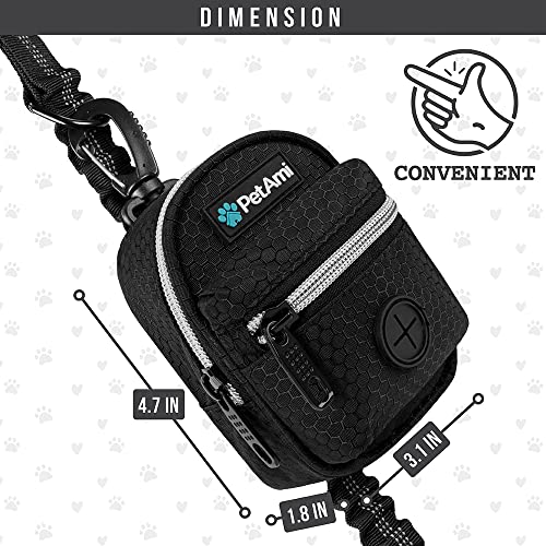 Dog Poop Bag Holder for Leash (Black / 1 Count (Pack of 1))