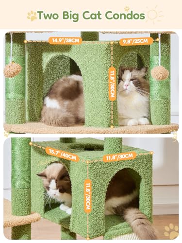 Tall Cat Tree (Cactus / 76 Inches)