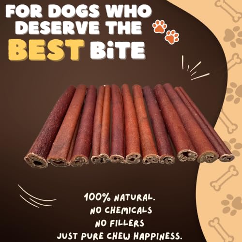 6 Inch Collagen Bully Sticks for Dogs