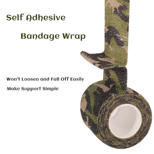 24 Rolls Elastic Self Adhesive Bandage Wrap 2 inch (2 Inch-24 Count Jungle Camo)