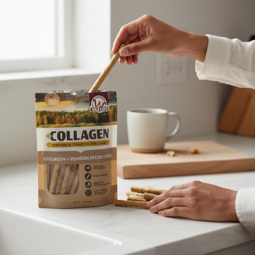 Venison Collagen Sticks for Dogs 15 Pack (5.3 Ounce (Pack of 15))