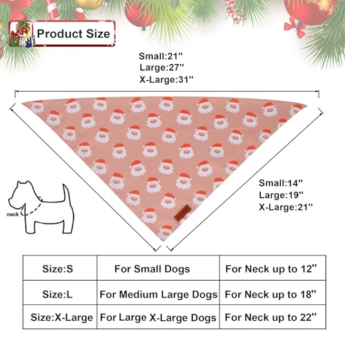 Dog Christmas Bandana (X-Large / Christmas-2)