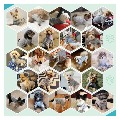 Dog Sweaters for Small Dogs (Grey / X-Large)