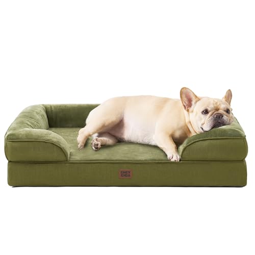 Orthopedic Small Dog Bed (Olive Green / 24.0"l X 18.0"w X 6.0"th)