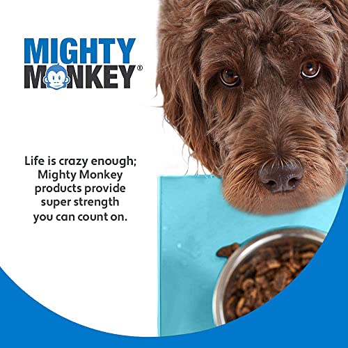 100% Waterproof Dog Food Mat (Turquoise / 24"L x 16"W)