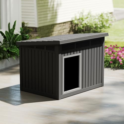 Dog House Indoor Outdoor (Black / 42.87*32.95*31.61inch)