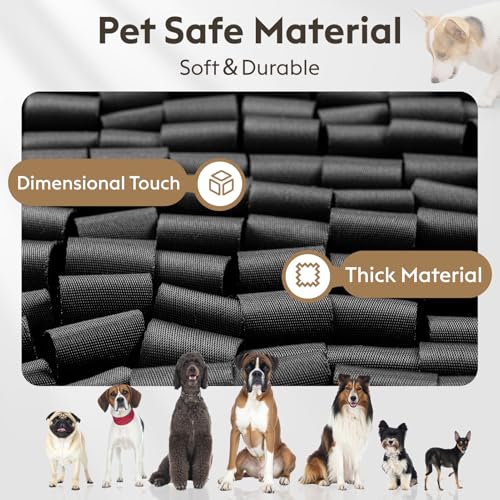 Snuffle Mat for Dogs (Black / 17" X 15")