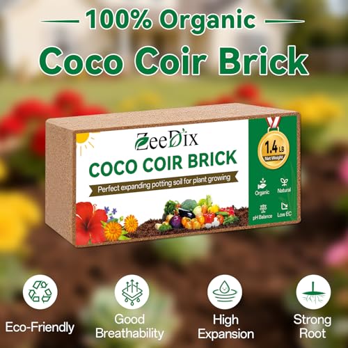 10 Pcs Coco Coir Brick for Plants (10pcs)