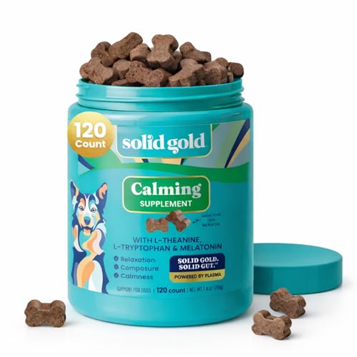 Calming Chews for Dogs with Melatonin for Storms & Travel (120 Count)