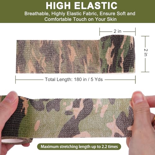 24 Pack Camo Self Adhesive Wrap (Camo / 2 Inch)