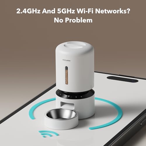 Automatic Cat Feeder (White / 5L-with WiFi)