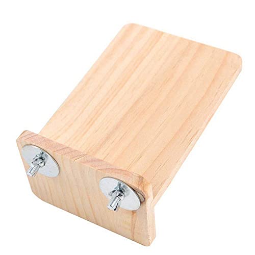 Bird Platform Wooden Corner Perch Stand Shelf for Parrot Cage