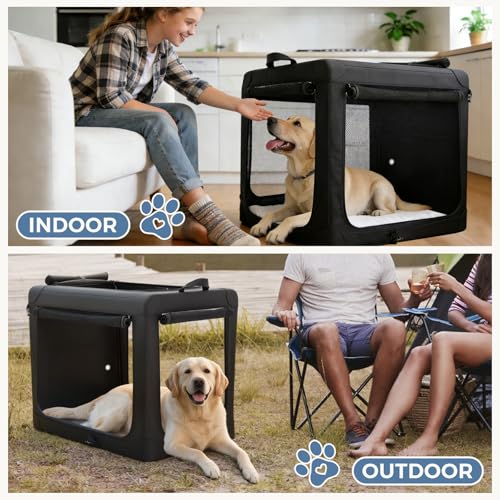 Soft Dog Crate 30 Inch (Black / 36 Inch)