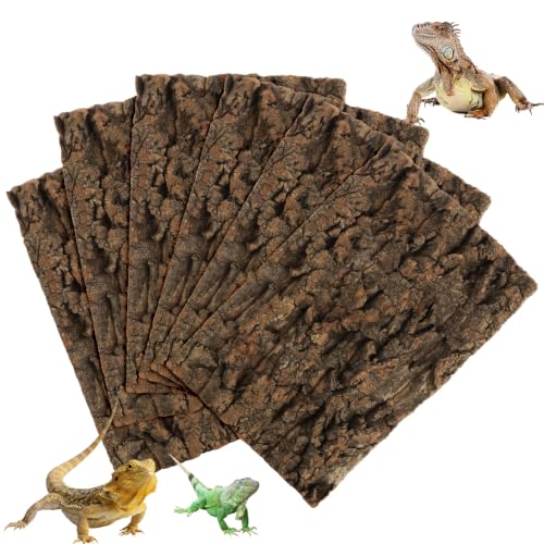 6PCS Cork Terrarium Background 11.8x7.8in for Reptile (6PCS-11.8×7.9in)