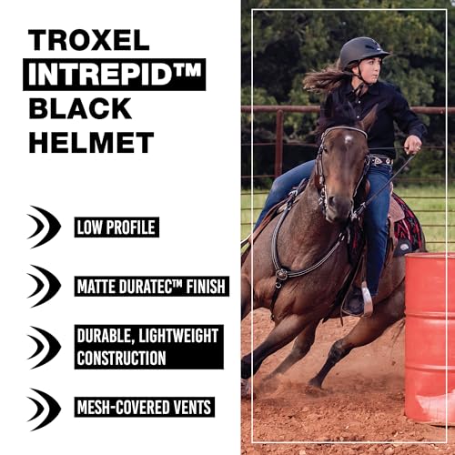 Intrepid Saddle Horse Riding Helmet (Medium / Black)