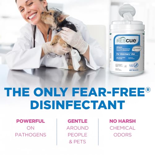 One Step Disinfectant Cleaner & Deodorizer Wipes for Vet Use (Canister (12 Pack) Wipes)