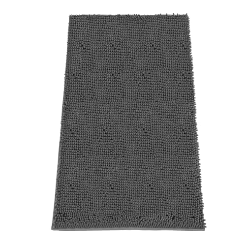 Absorbent Dog Door Mat for Muddy Paws (72"L x 36"W x 1" Th / Dark Grey)