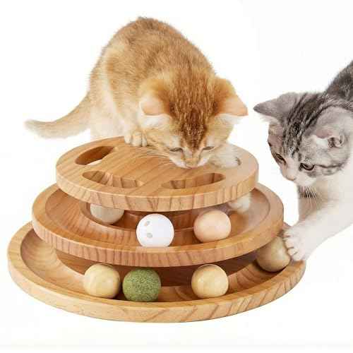 Cat Ball Track Toy with Puzzle Top (Extra Large Size)