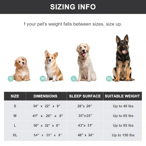 Cooling Elevated Dog Bed with Non (41.0"L x 26.0"W x 8.0"Th / Green)