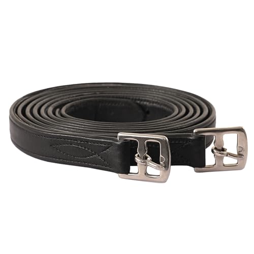 Exion Stirrup Leathers for English Saddles (145 cm / 58" / Black)