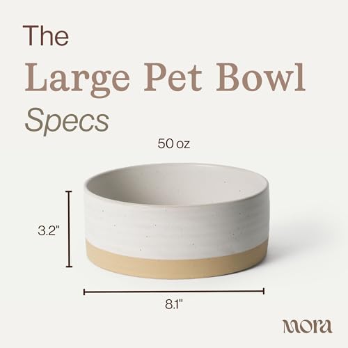 Ceramic Pet Bowl Size Large (Large / Oat)