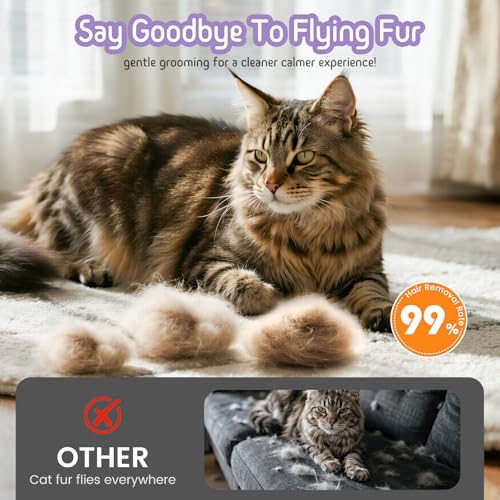 Dog & Cat Brush for Shedding (Purple)