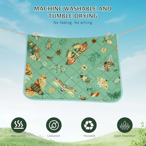 Washable Pee Pads for Dogs (Green / 30x20 inch - 2pcs)