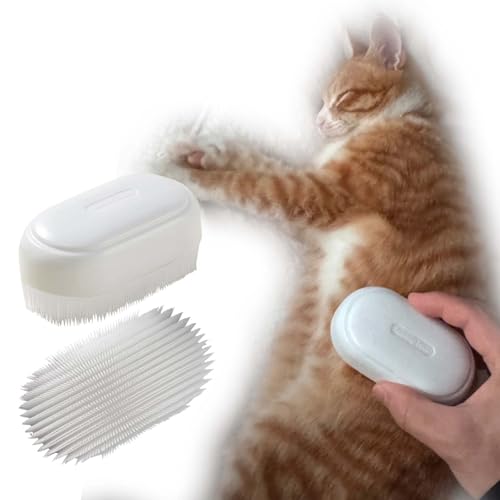 SoarExcelleryy Soft Fur Cat Brush (white)
