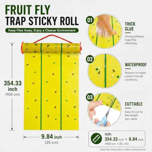 2 Pcs Giant Flypaper Fly Traps (Yellow and Green)