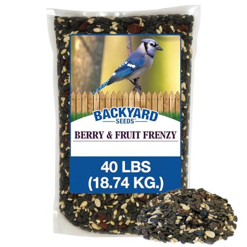 Backyard Seeds 40LB Berries 'N Fruit Bird Seed Mix (Berries & Fruit / 40 Pound (Pack of 1))
