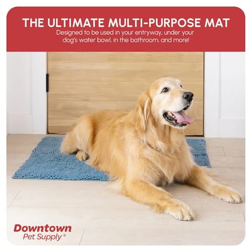 Dog Mud Mat 36" x 26" Faded Denim (36" x 26" / Faded Denim)