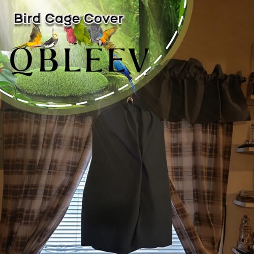 Round Parrot Birdcage Cover (Black)